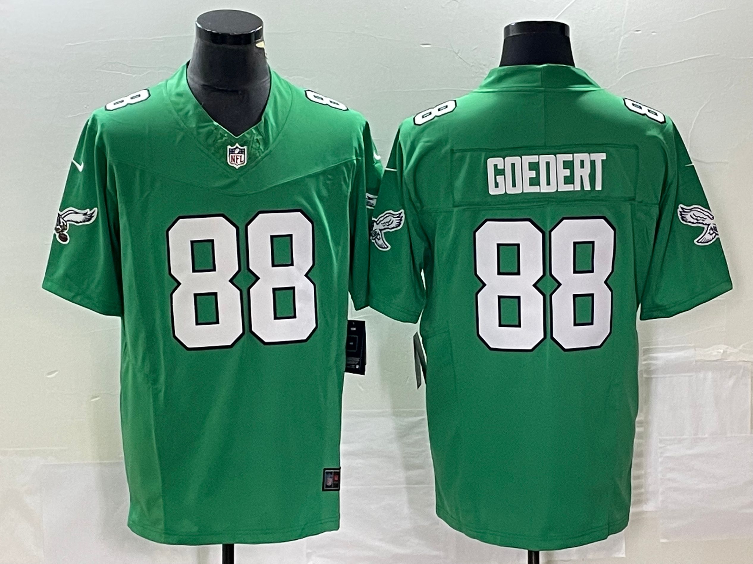 Men's Philadelphia Eagles Dallas Goedert #88 Kelly Green Jersey